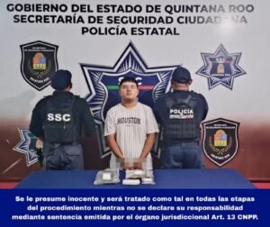 Se realiza la detención de Julián “N”, presunto implicado en delitos Contra la Salud.