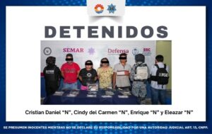 CUATRO DETENIDOS POR DELITOS CONTRA LA SALUD EN OPERATIVO BLINDAJE CANCÚN