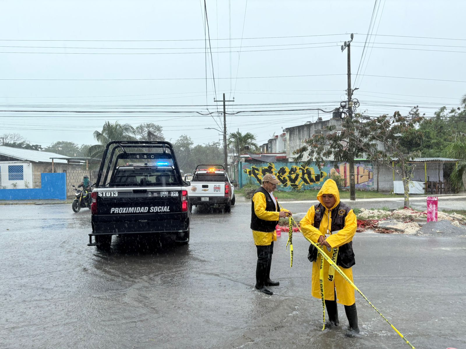 Activa Playa del Carmen Operativo Tormenta por intensas lluvias