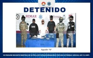 Detienen a un masculino,por delitos contra la salud en la SM 37.